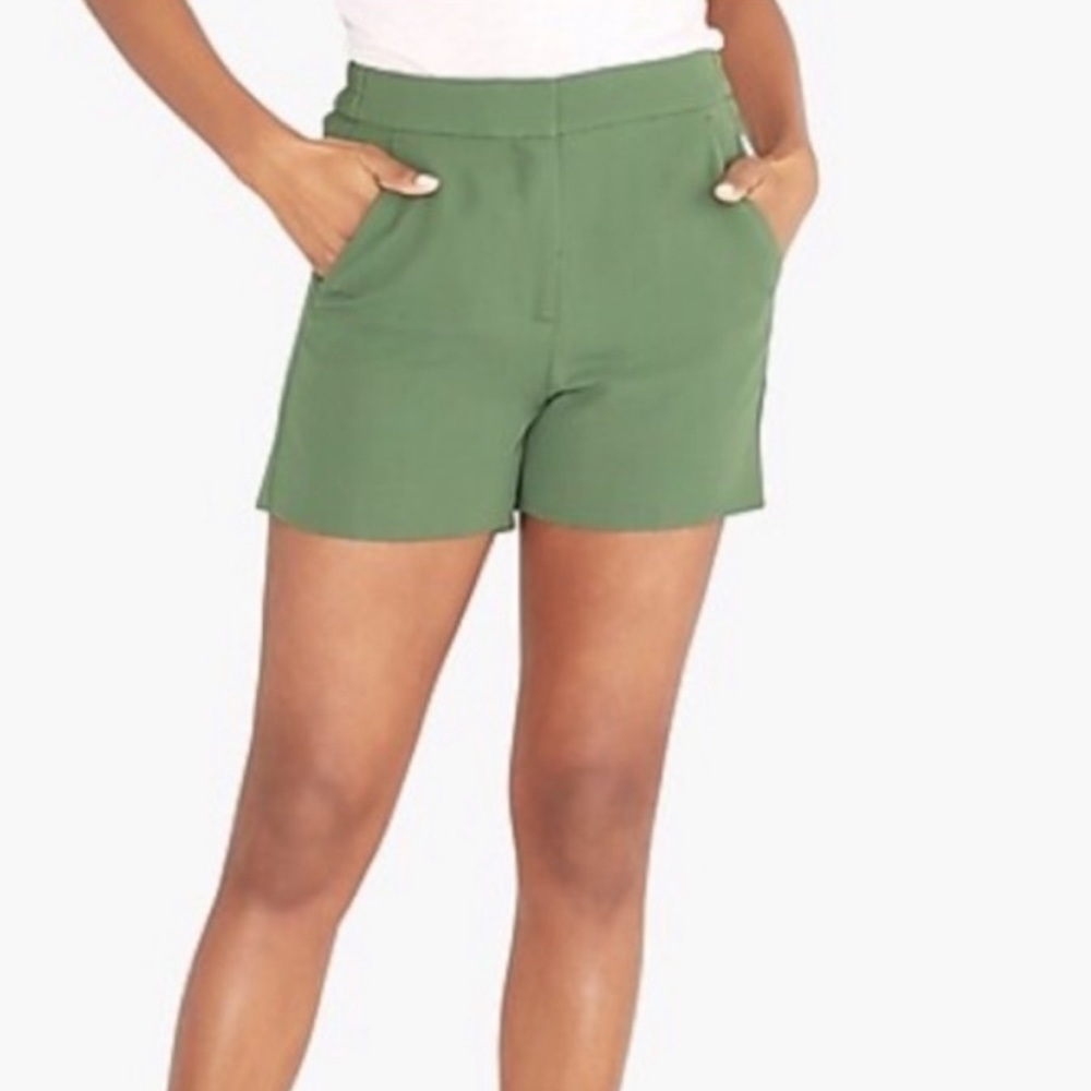 3/$25 🙌🏼 NWT J. Crew Drapey Crepe Dress Shorts Moss Green Sz 6